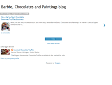 Tablet Screenshot of barbieandchocolatesandpaintings.blogspot.com
