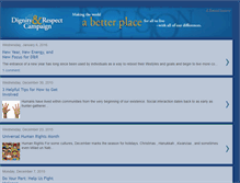 Tablet Screenshot of dignityandrespectcampaign.blogspot.com