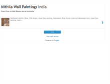 Tablet Screenshot of mithila-wall-paintings.blogspot.com