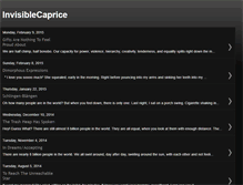 Tablet Screenshot of invisiblecaprice.blogspot.com