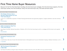 Tablet Screenshot of firsttimehomebuyerresources.blogspot.com