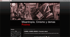 Desktop Screenshot of misantropoycinismo.blogspot.com