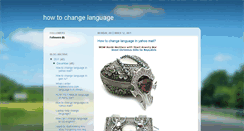 Desktop Screenshot of howtochangelanguage.blogspot.com