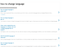 Tablet Screenshot of howtochangelanguage.blogspot.com