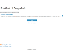 Tablet Screenshot of presidentofbangladesh.blogspot.com