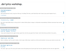 Tablet Screenshot of doilyricsworkshop.blogspot.com