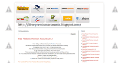 Desktop Screenshot of ifreepremiumaccounts.blogspot.com