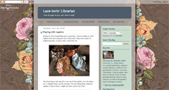 Desktop Screenshot of lacelovinlibrarian.blogspot.com