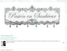 Tablet Screenshot of pasionensanlucar.blogspot.com