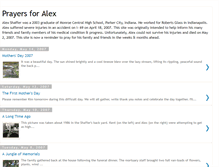 Tablet Screenshot of prayersforalex.blogspot.com