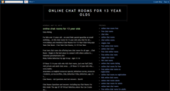 Desktop Screenshot of onlinechatroomsfor13yearolds88.blogspot.com