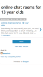 Mobile Screenshot of onlinechatroomsfor13yearolds88.blogspot.com