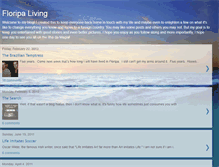 Tablet Screenshot of floripaliving.blogspot.com