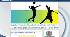 Desktop Screenshot of festivalescolardevoleiehandebol.blogspot.com