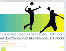 Tablet Screenshot of festivalescolardevoleiehandebol.blogspot.com