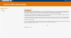 Desktop Screenshot of homesickuniversity.blogspot.com