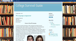 Desktop Screenshot of collegesurvival411.blogspot.com