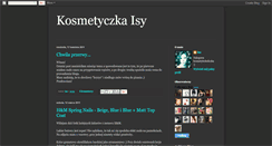 Desktop Screenshot of kosmetyczkaisy.blogspot.com