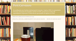 Desktop Screenshot of perucervecero.blogspot.com