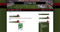 Desktop Screenshot of live-rugby-hype.blogspot.com