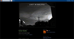 Desktop Screenshot of lostinbolivia.blogspot.com