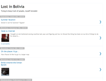 Tablet Screenshot of lostinbolivia.blogspot.com