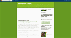 Desktop Screenshot of bangladesh-cricket-vision.blogspot.com