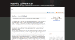 Desktop Screenshot of bestdrip-coffee-maker.blogspot.com