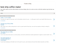 Tablet Screenshot of bestdrip-coffee-maker.blogspot.com