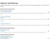 Tablet Screenshot of abstractandabstruse.blogspot.com