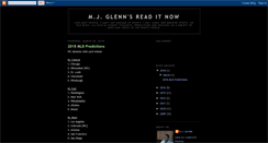 Desktop Screenshot of mjglenn.blogspot.com