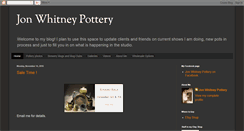 Desktop Screenshot of jonwhitneypottery.blogspot.com