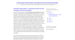 Desktop Screenshot of business-franchise-opportunities.blogspot.com
