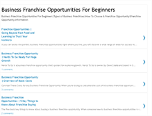 Tablet Screenshot of business-franchise-opportunities.blogspot.com
