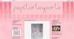 Desktop Screenshot of pepitarteyparte.blogspot.com