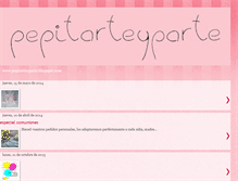 Tablet Screenshot of pepitarteyparte.blogspot.com