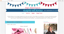 Desktop Screenshot of highmaintenanceaspirations.blogspot.com