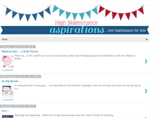 Tablet Screenshot of highmaintenanceaspirations.blogspot.com