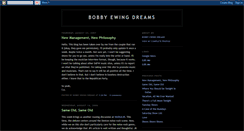 Desktop Screenshot of bobbyewingdreams.blogspot.com