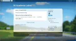 Desktop Screenshot of miacademialatina.blogspot.com