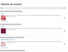 Tablet Screenshot of mochiladegarota.blogspot.com