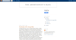 Desktop Screenshot of abortionistsblog.blogspot.com