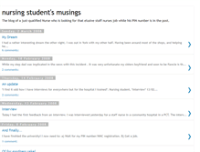 Tablet Screenshot of nursingstudentmuseing.blogspot.com