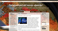 Desktop Screenshot of laactualidaddelmundoabsurdo.blogspot.com