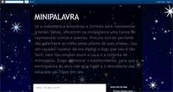 Desktop Screenshot of minipalavra.blogspot.com