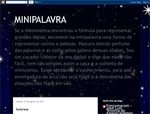 Tablet Screenshot of minipalavra.blogspot.com
