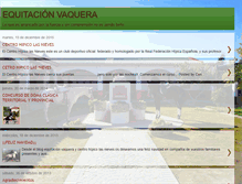 Tablet Screenshot of equitacionvaquera.blogspot.com
