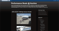 Desktop Screenshot of performanceboatauction.blogspot.com