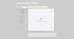 Desktop Screenshot of bestscitechvideo.blogspot.com