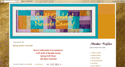 Desktop Screenshot of craftguildnevadacounty.blogspot.com